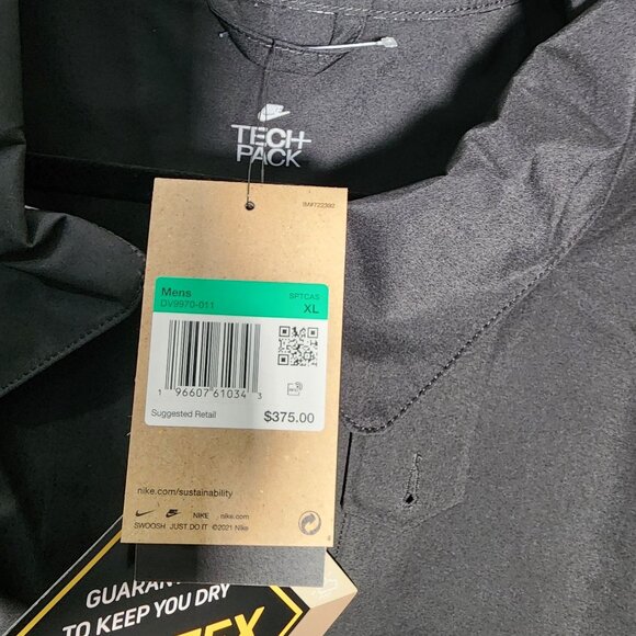 Nike Tech Pack Gore-Tex Waterproof Jacket Overcoat  Xl New Retail $375 - Picture 12 of 13